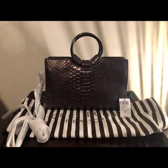 henri bendel Handbags - Henri Bendel mini marquis satchel snake embossed